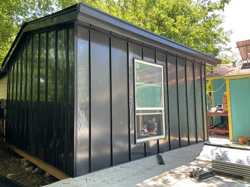 Black standing seam metal wall panels for Roof Inspection in Mebane